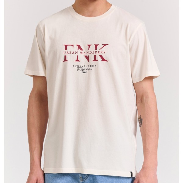 ΜΠΛΟΥΖΑ FUNKYBUDDHA FBM011-017-04-OFF WHITE