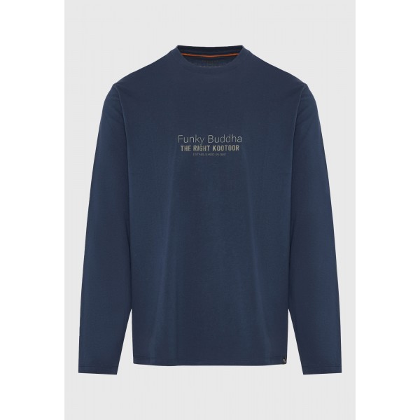 ΜΠΛΟΥΖΑ FUNKYBUDDHA FBM012-003-07-NAVY