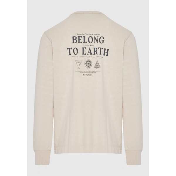 ΜΠΛΟΥΖΑ FUNKYBUDDHA FBM012-008-07-BEIGE