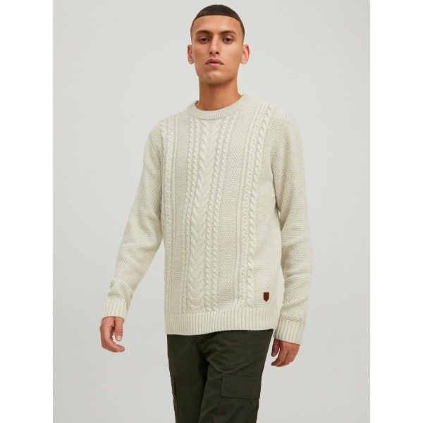 ΠΛΕΧΤΟ JACK&JONES 12220809-OFF WHITE