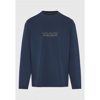 ΜΠΛΟΥΖΑ FUNKYBUDDHA FBM012-003-07-NAVY